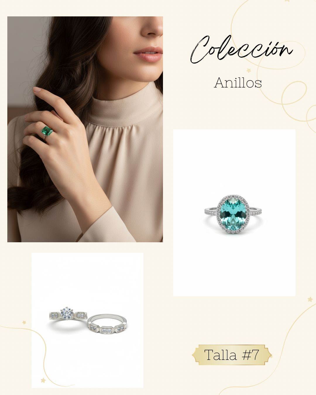 Anillos para mujer  talla #7
