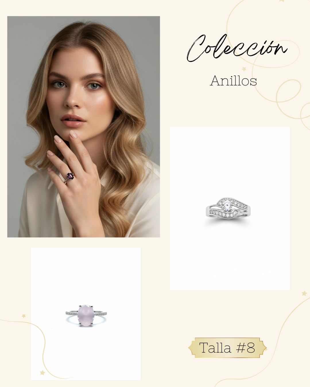 Anillos para mujer talla #8