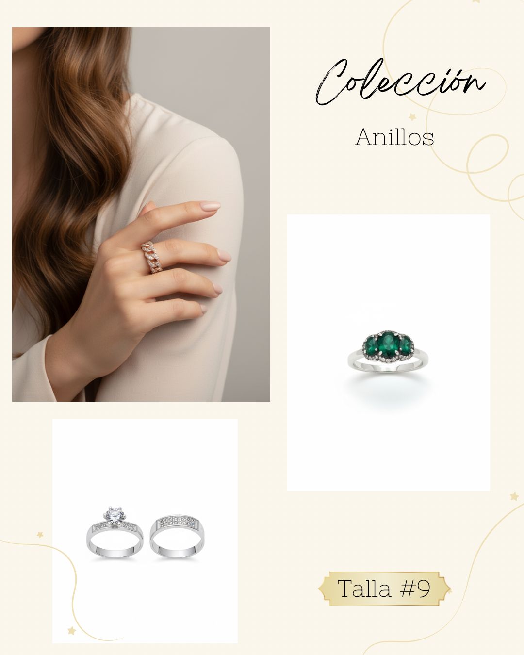 Anillos para mujer talla #9