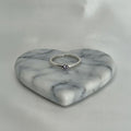 Anillo Solitario Lila Lavanda Talla 8.5