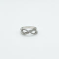 Anillo Infinito Doble Trenzado  Talla 8