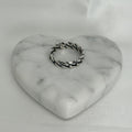 Anillo Cadena Cubana Trenzada  Talla 9