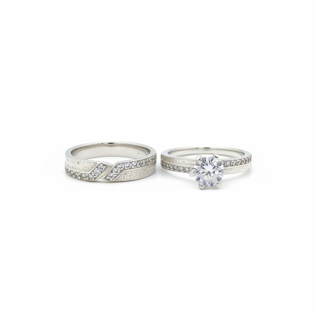 Set de Argollas de Compromiso Talla 6 y 5.5