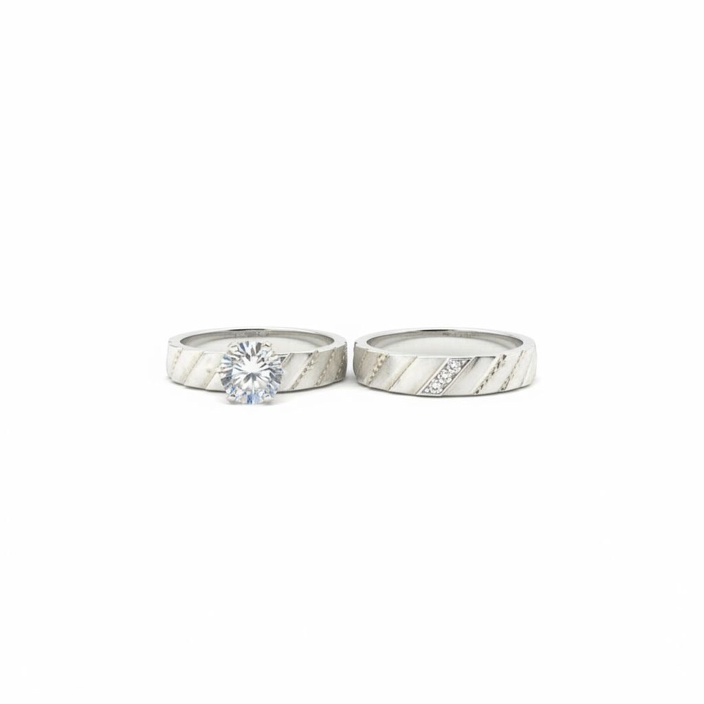 Set de Argollas de Compromiso Talla 6