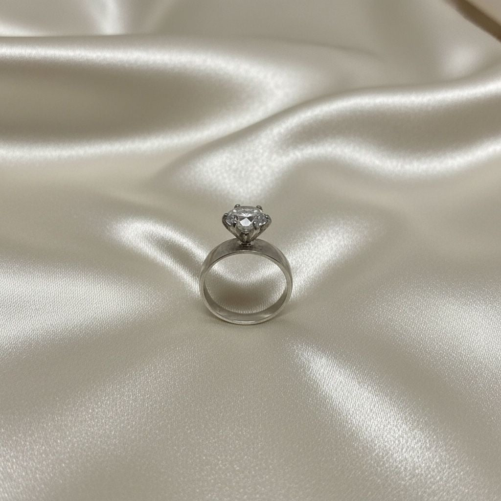 Anillo Solitario Clásico Seis Garras Talla 7