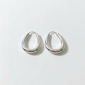 Argollas Ovaladas Chunky Lisas 2x3cm