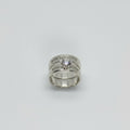 Anillo Banda Maxi Solitario Talla 10