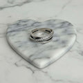 Anillo Triple Banda Entrelazada  Talla 8