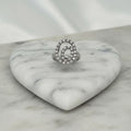Anillo Espiral Oval Pavé Talla 7