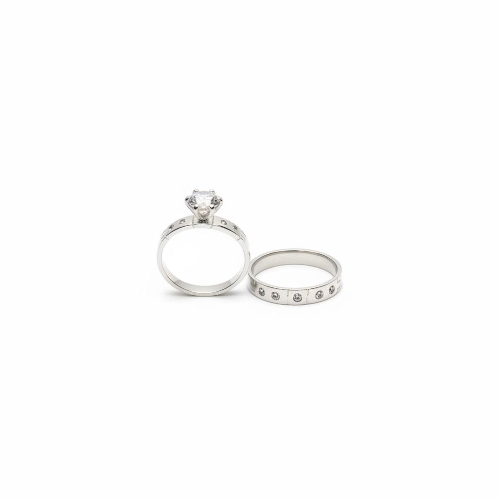 Set de Argollas de Compromiso Talla 6