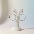 Aretes Argolla Colgante Mujer