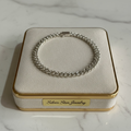 Pulsera Cubana Diamantada Doble