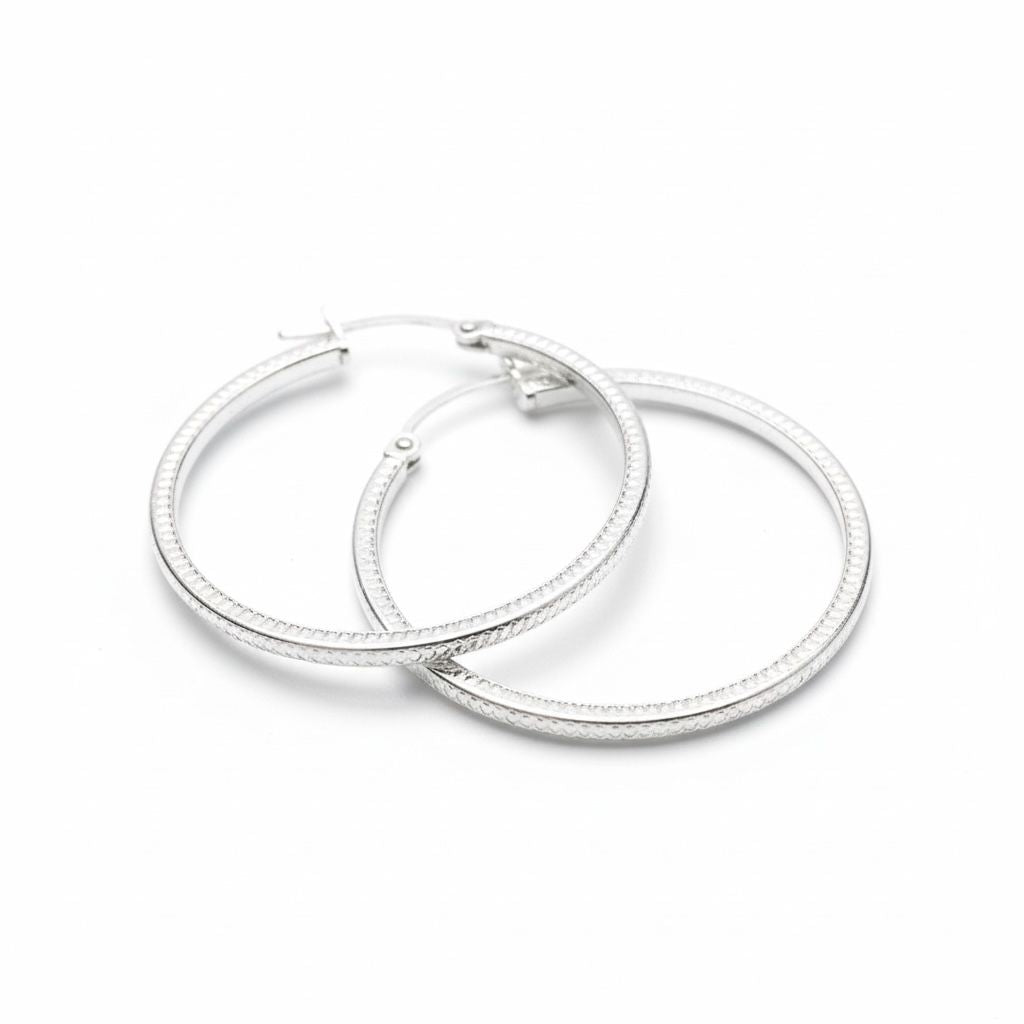 Argollas Textura Milgrain 3.5cm
