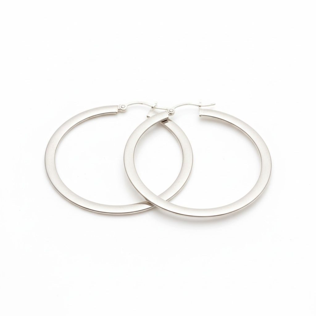 Argollas Cuadradas Lisas 4.5cm