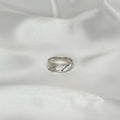 Anillo Banda Pluma Grabada Talla 7