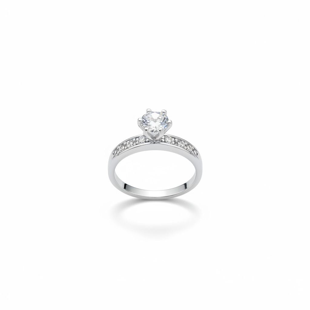 Anillo Solitario Talla 8