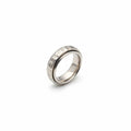 Anillo Spinner Giratorio Textura Martillada Talla 10 y 10.5