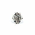 Anillo Sello San Judas Tadeo Relieve Tridimensional  Talla 9