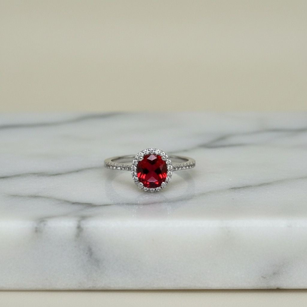 Anillo Solitario Talla 7