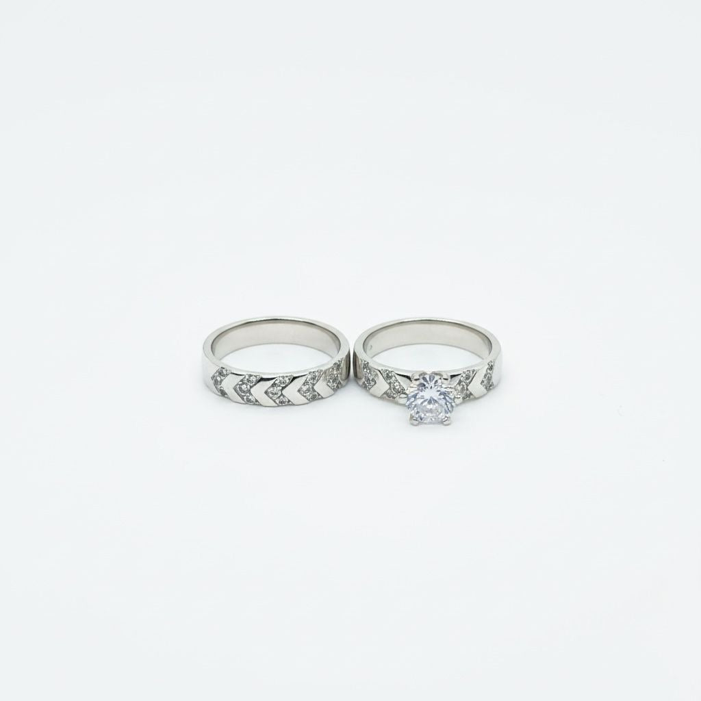 Set de Argollas de Compromiso Talla 6
