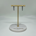 Aretes Colgantes Barra Vertical con Zirconias
