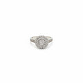 Anillo Solitario Doble Halo Pavé Talla 7
