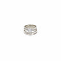 Set de Argollas de Compromiso Triple Banda Talla 6