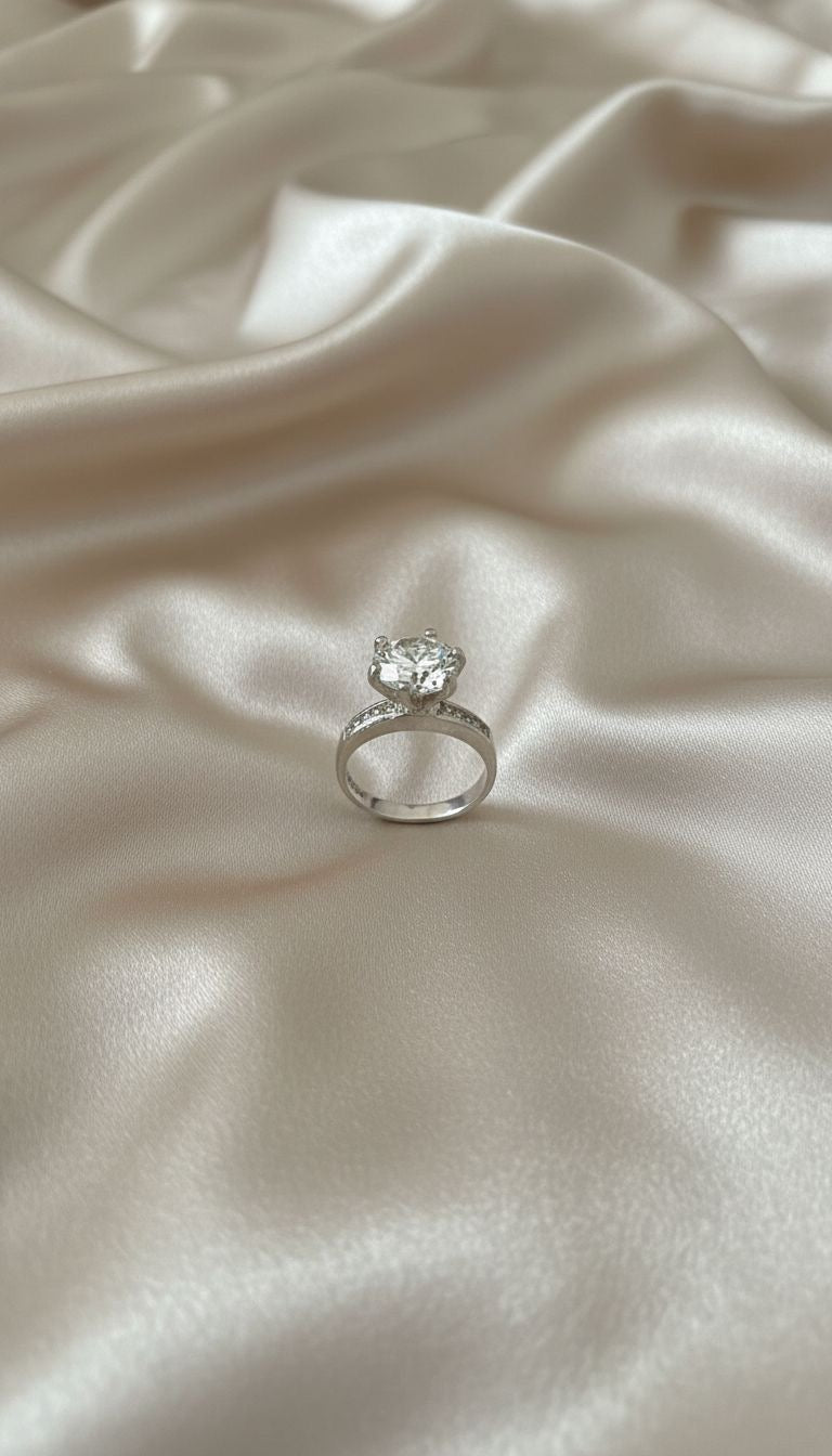Anillo Solitario Oval Talla 6