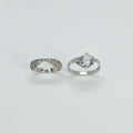 Set Dúo Compromiso Solitario  Talla 9