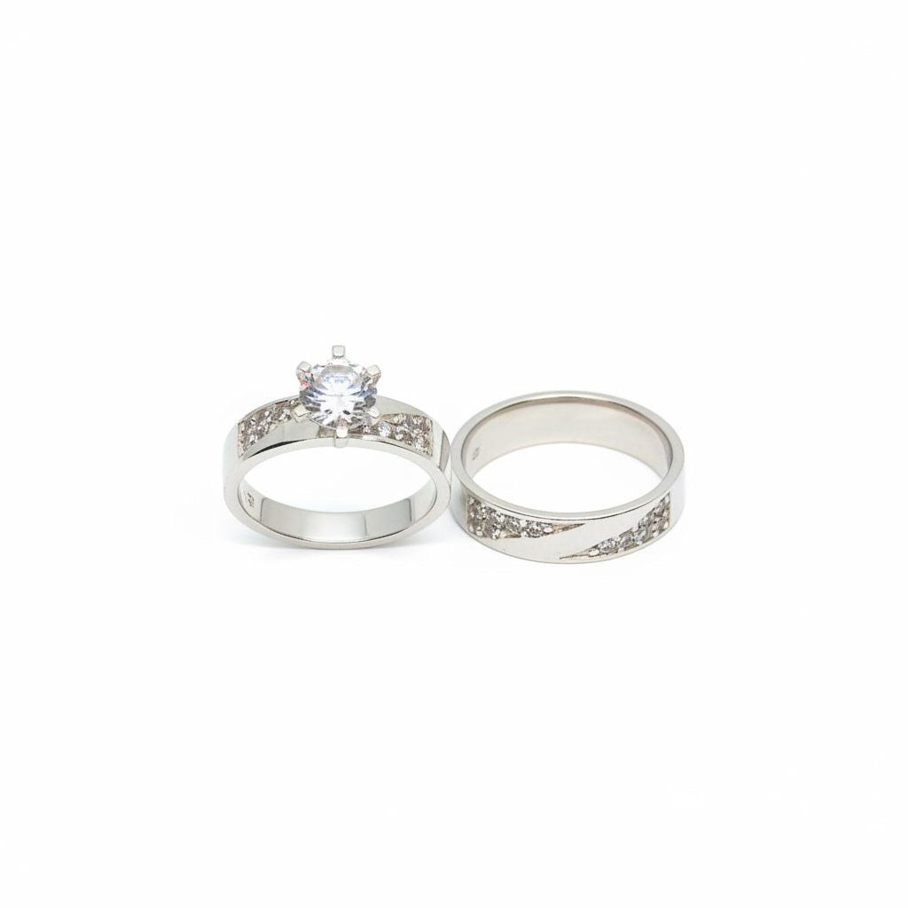 Set de Argollas de Compromiso Talla 6