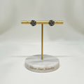 Aretes Toper Rosa Oxidada