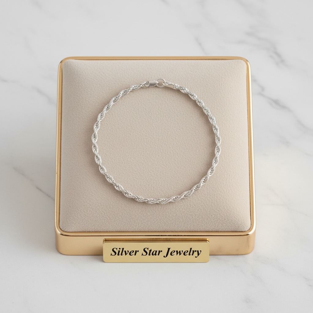 Pulsera Cadena Rope Trenzada