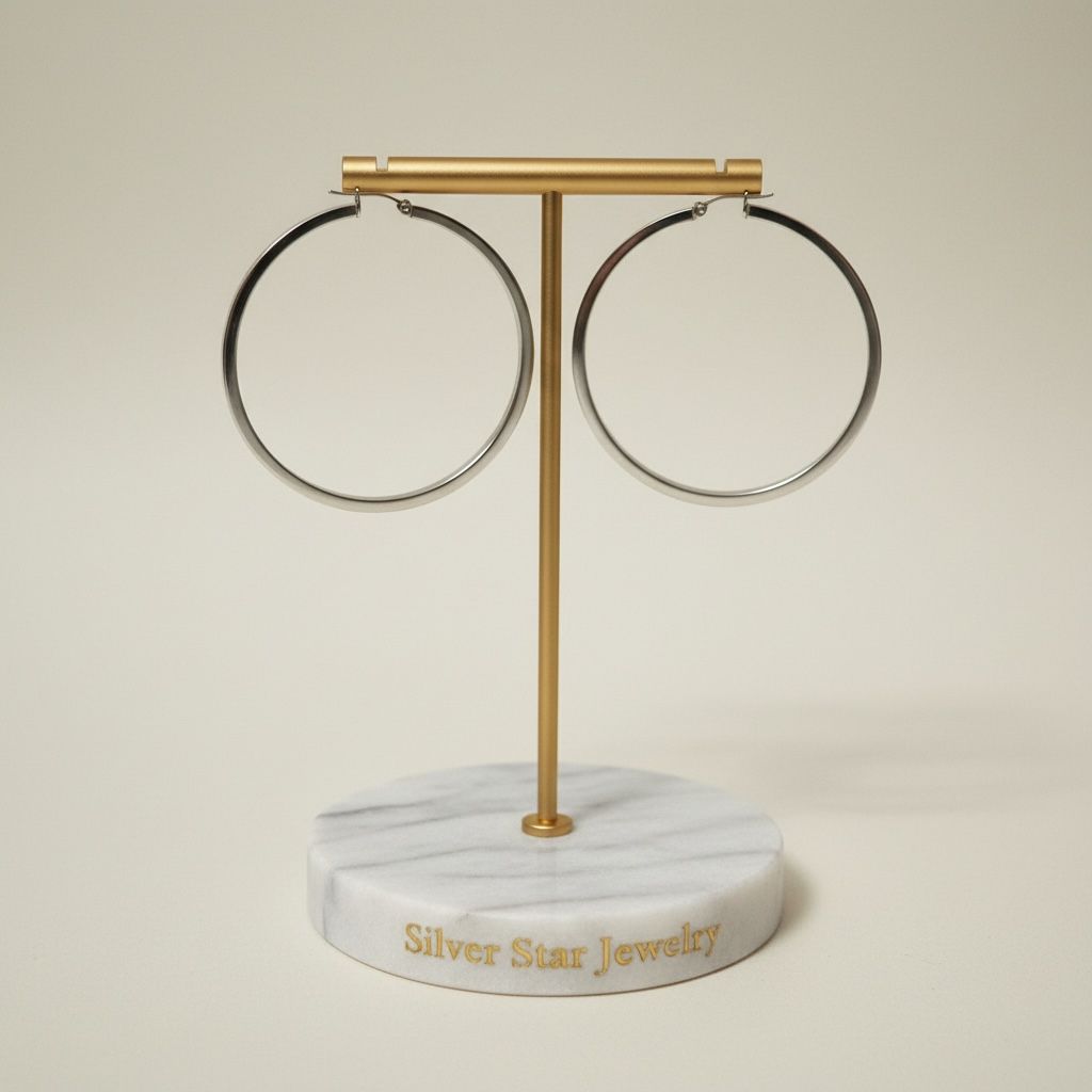 Argollas Grandes Lisas 7cm