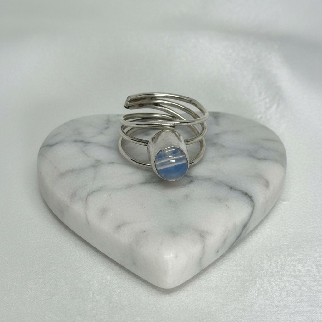 Anillo Espiral Triple Aro  Talla 9