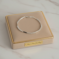 Pulsera Doble Cadena Trigo con Barras Tubulares