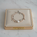 Pulsera Doble con Perlas de Agua Dulce y Cuentas de Cuarzo Rosa