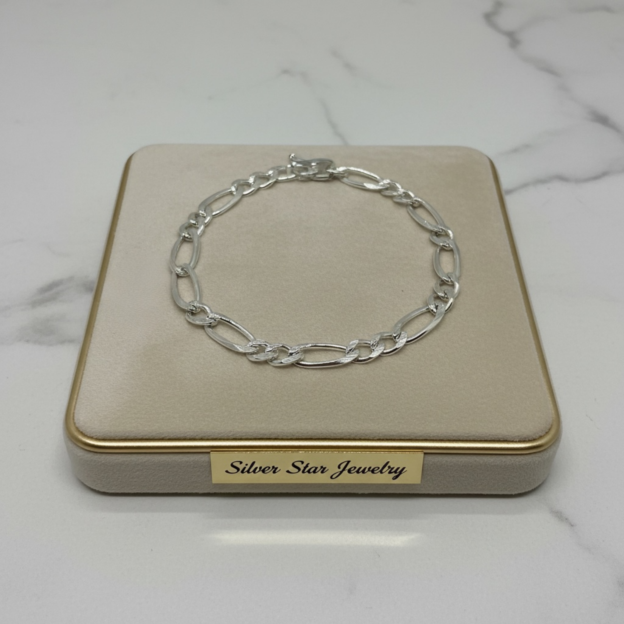Pulsera Figaro – Plata Sterling 925