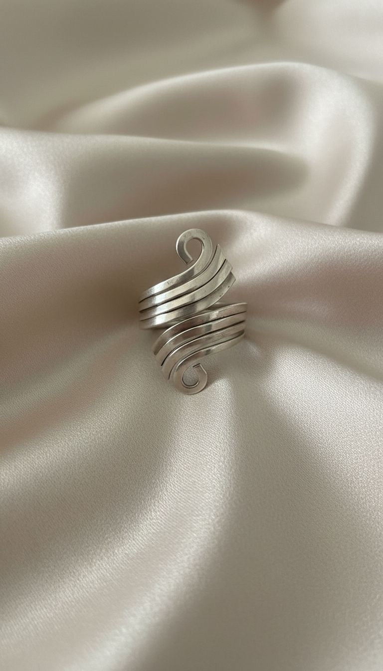 Anillo Espiral Ola Talla 5.5