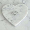 Anillo Corazón Calado Halo Zirconias Banda Doble Talla 7.5