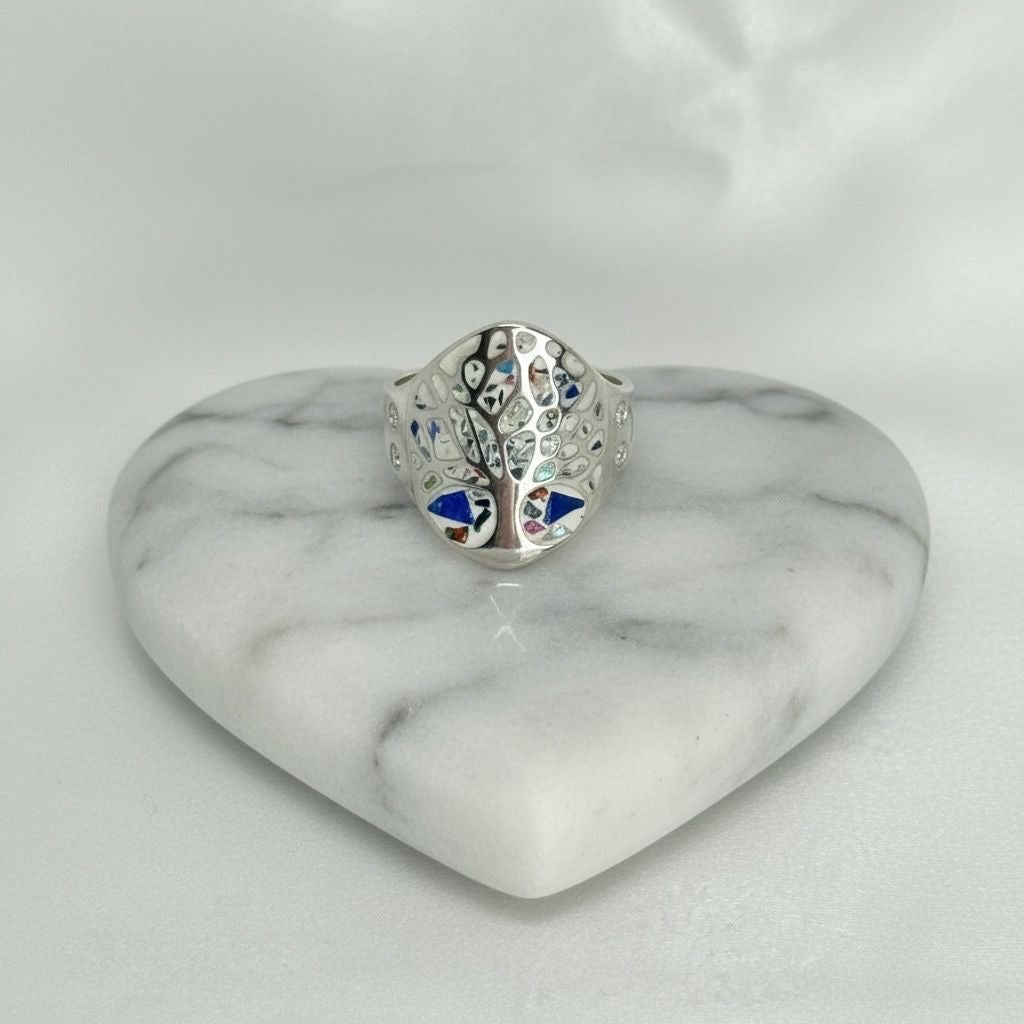 Anillo Óvalo Calado Árbol de la Vida Talla 9