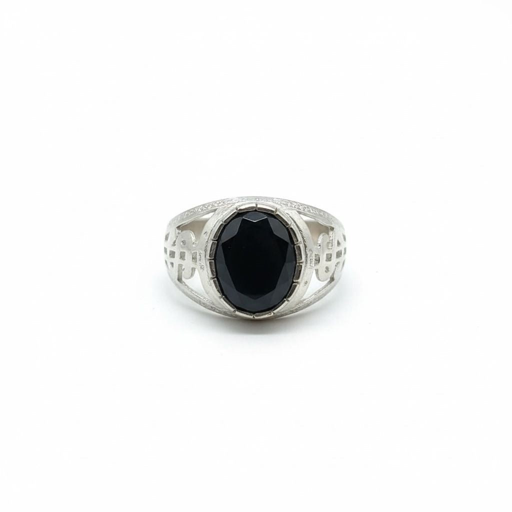 Anillo Sello Hombre Ónix Talla 10.5