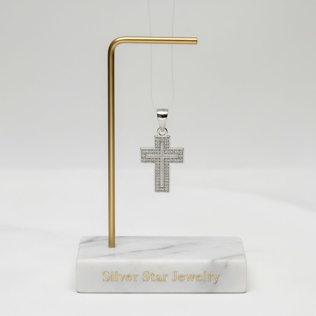Dije Cruz Pavimentada con Zirconias