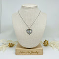 Collar Corazón Infinito y Mariposas con Zirconias